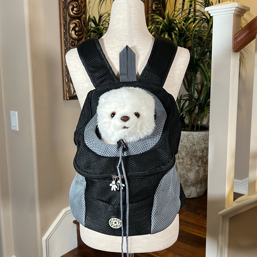 Deluxe Mesh Padded Dog Carrier Backpack- Up to 6 Pounds - Picture 13 of 16